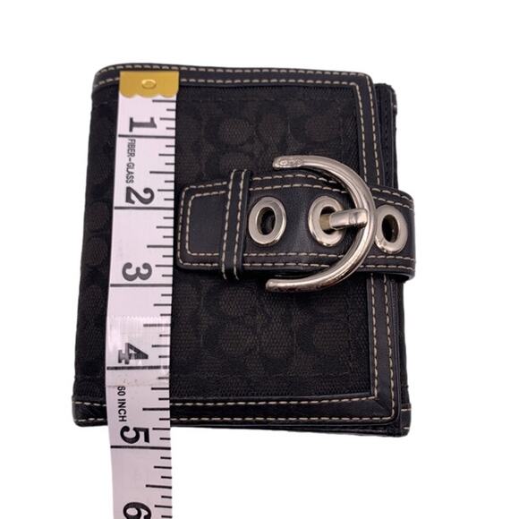 Vintage COACH y2k Soho Black Signature Canvas Wallet - Picture 9 of 9